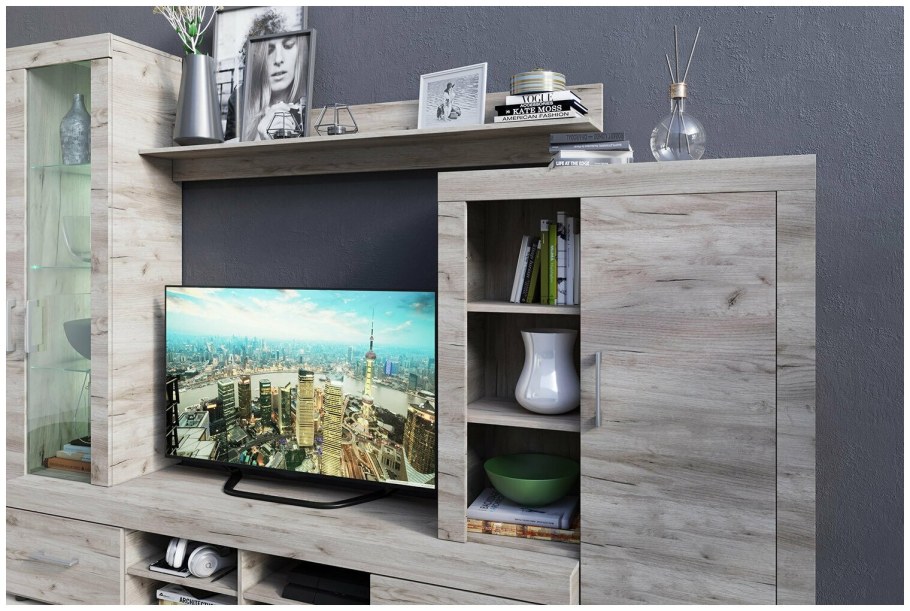 Спальня Лючия дуб Оксфорд серый