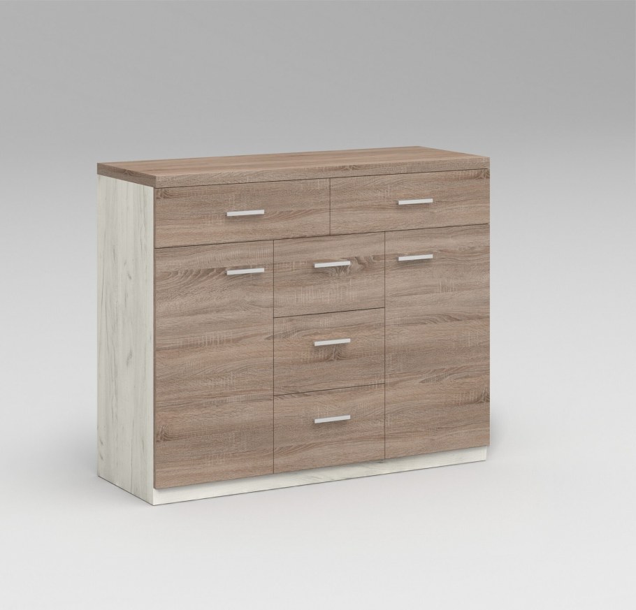 Комод дуб серый крафт