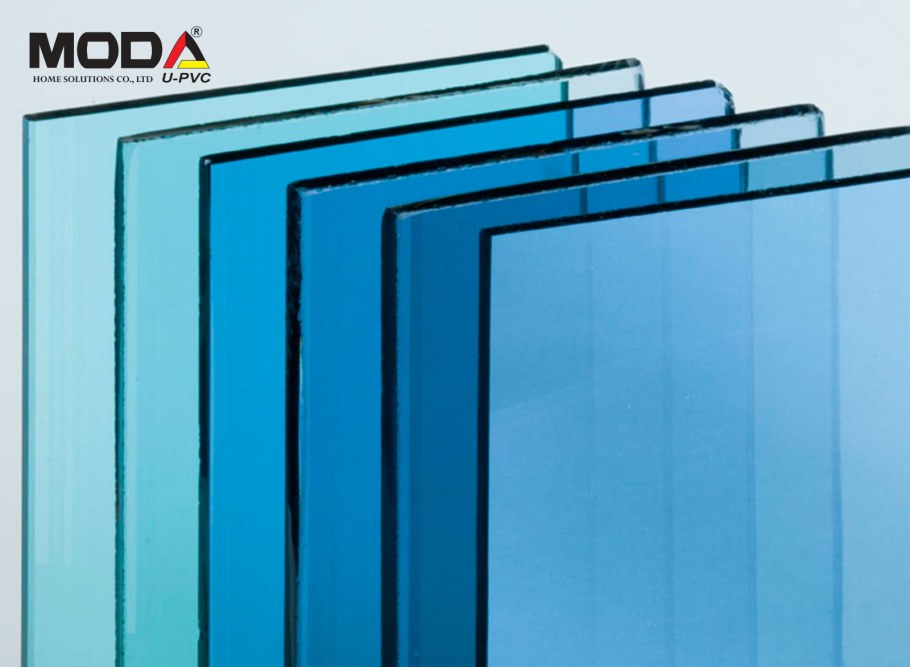 Голубое листовое стекло