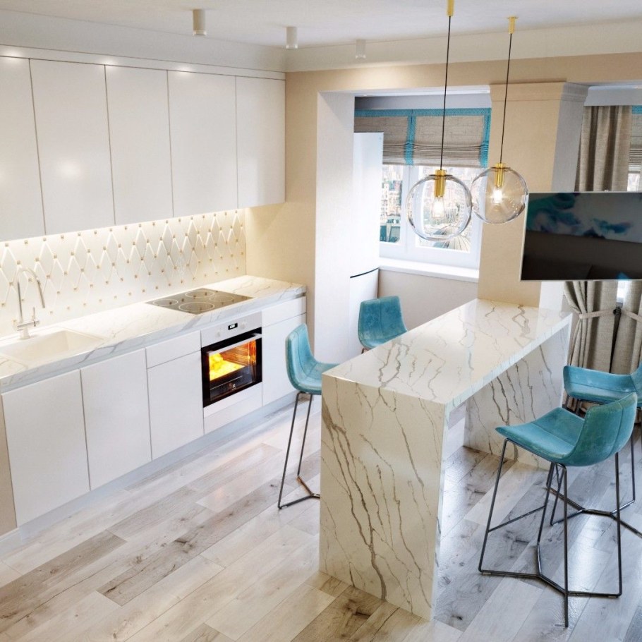 Барная стойка с диваном