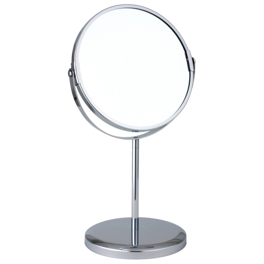 Зеркало Sibel круглое двустороннее 0130831, серебристое