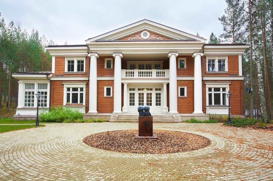 Хонка дом в стиле русской усадьбы