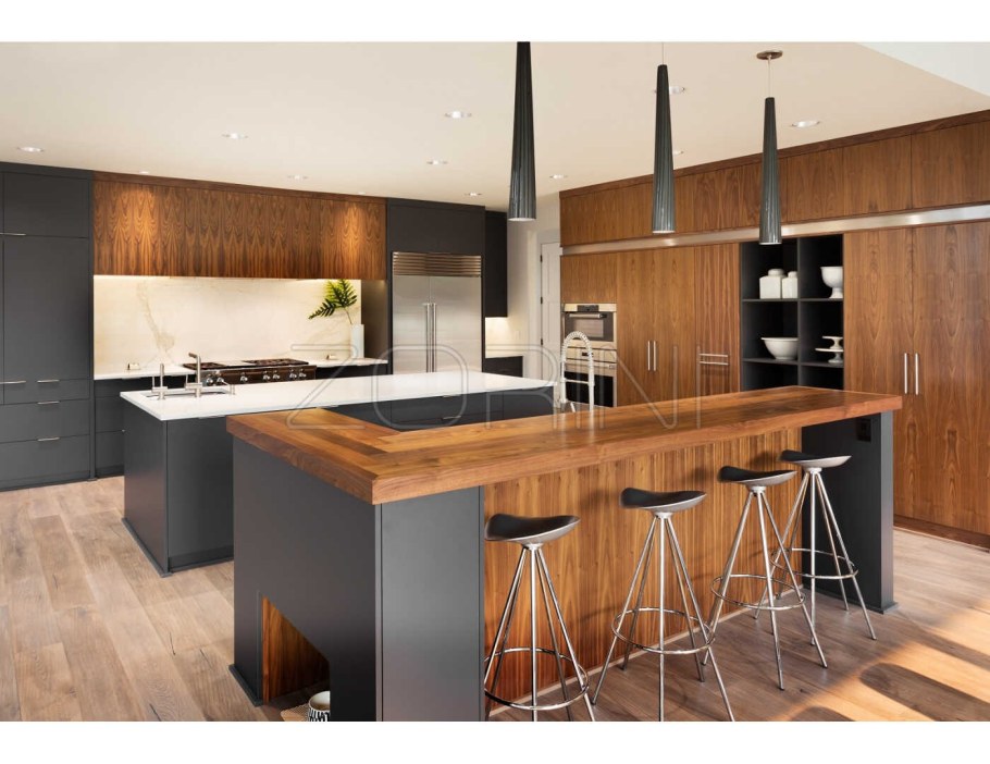 Кухняс барнрй стойкой .