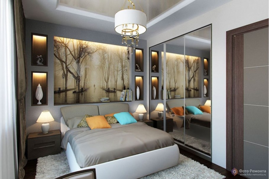 Интерьер малогабаритной спальни