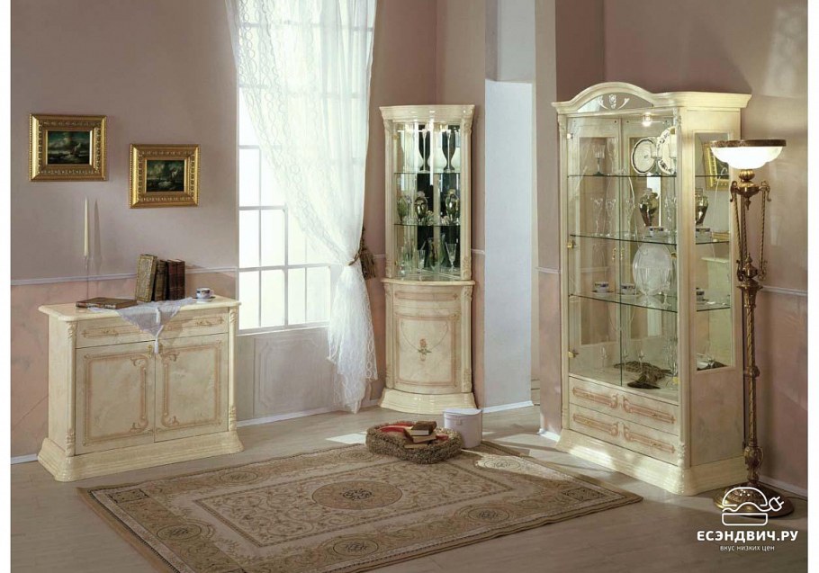 Витрина роза беж Интердизайн