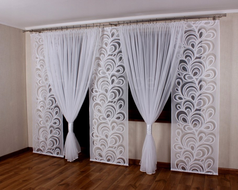 Тюль с узором