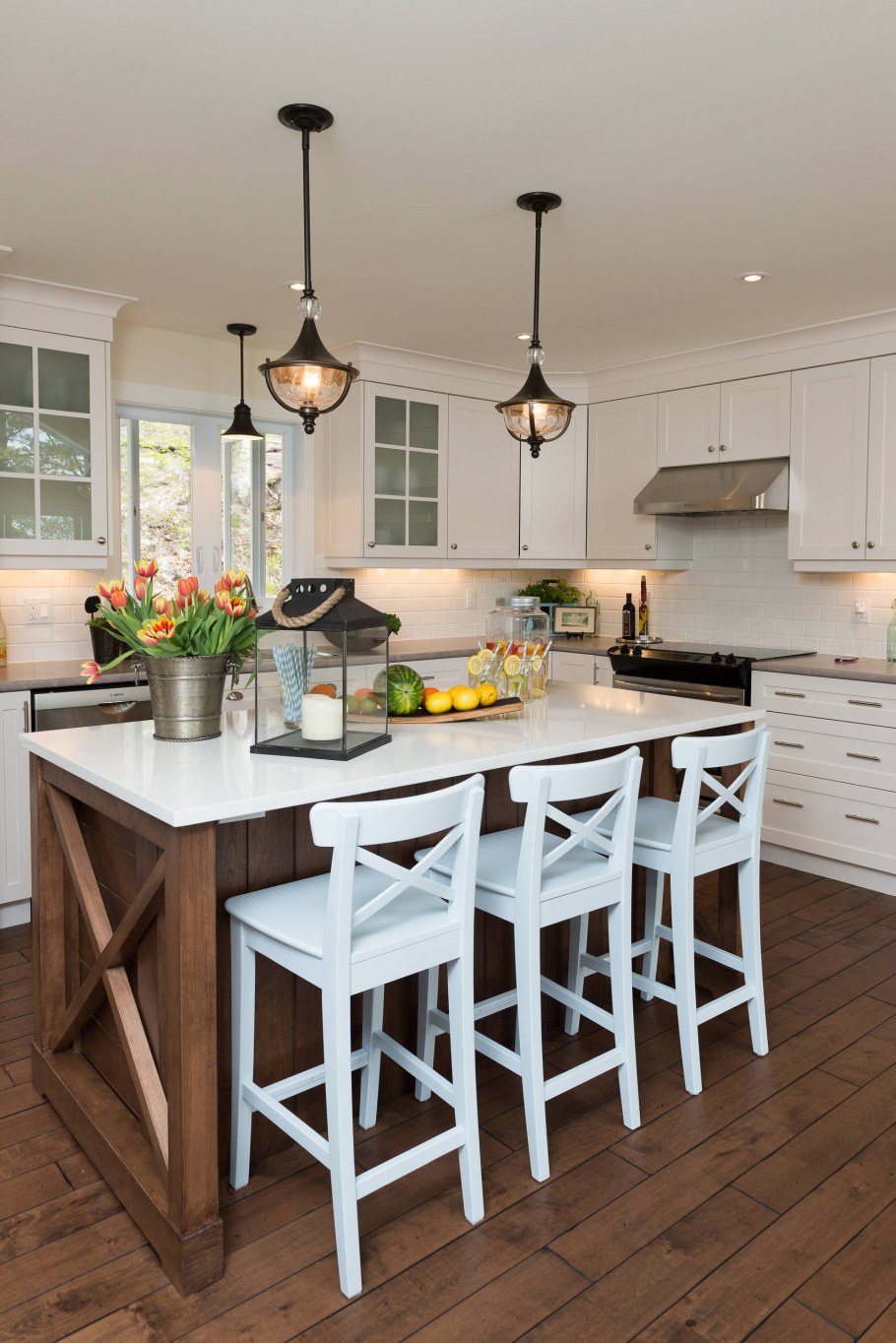 Икеа стул Ингольф белый барный