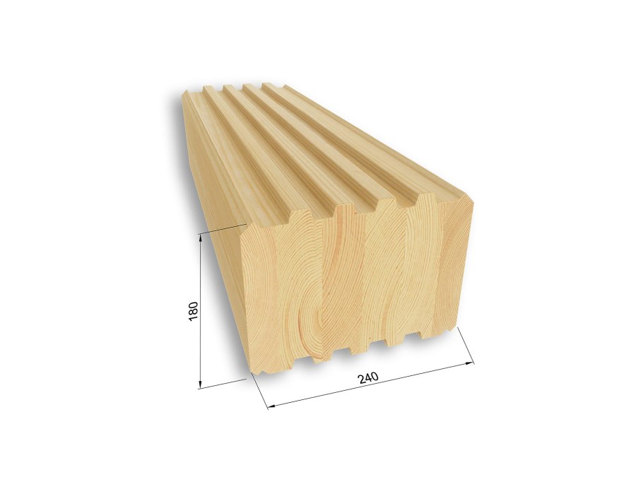 Клееный брус разрез