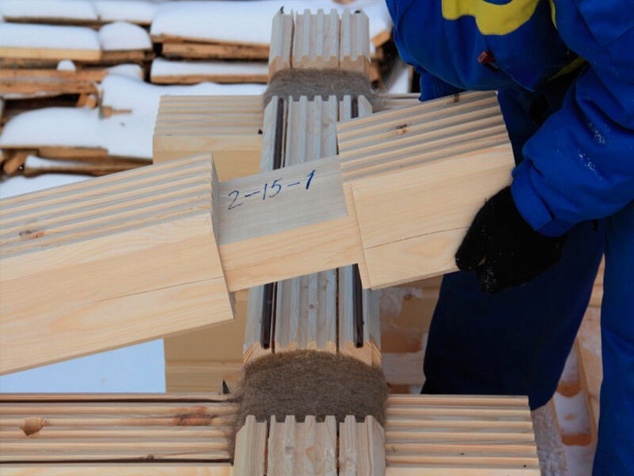 Технология сборки профилированного бруса