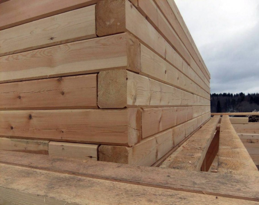 Кладка бруса 150х100