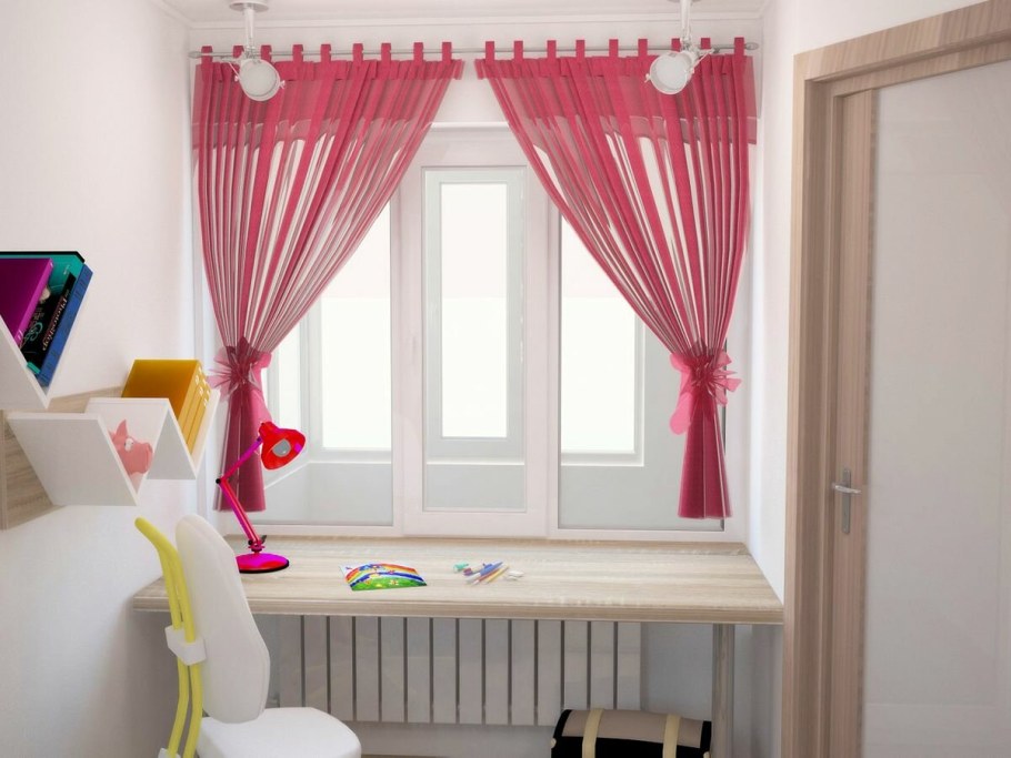 Шторы до подоконника в детскую
