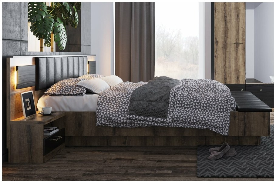 Кровать Jagger дуб монастырский