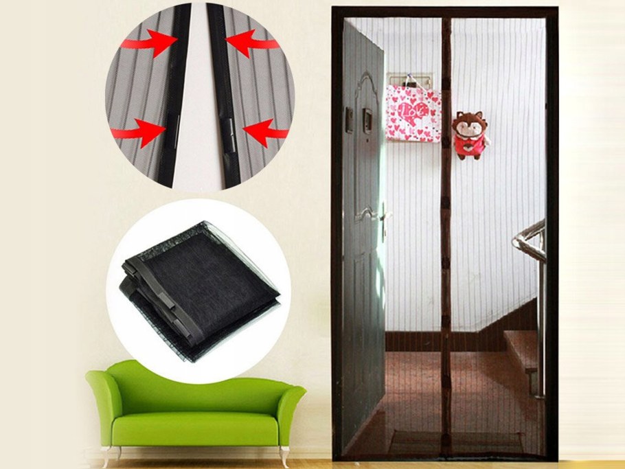 Москитная сетка для дверного проема на магнитах 1х2,05