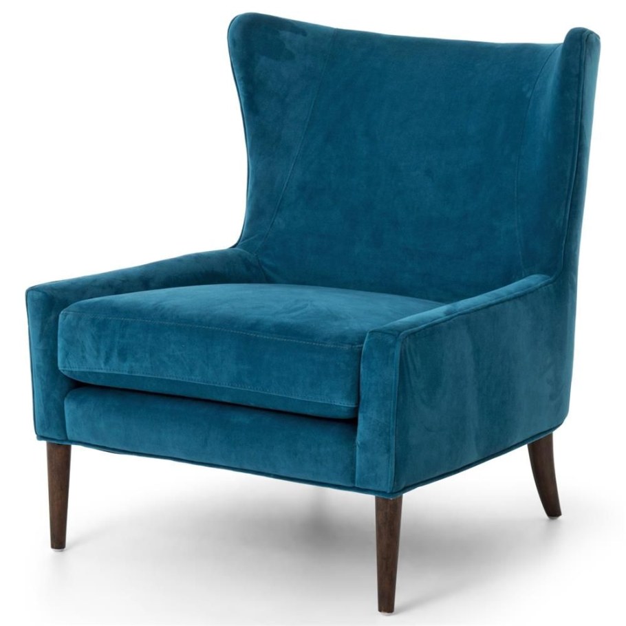 Кресло Samanta Dark Blue велюр