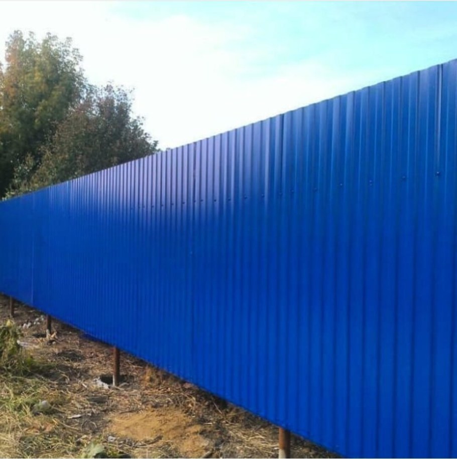 RAL 5002 металлопрофиль