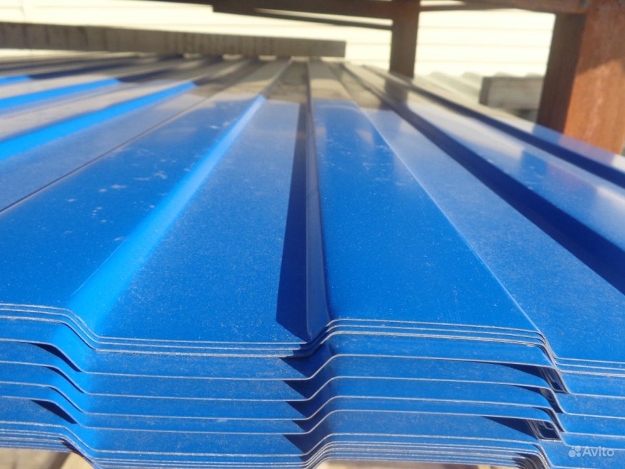 Профнастил полимер с8 0.4 1150/1200 ПЭ ral5005 сигнально-синий