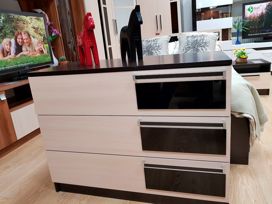 Комод 2 св мебель венге дуб Млечный