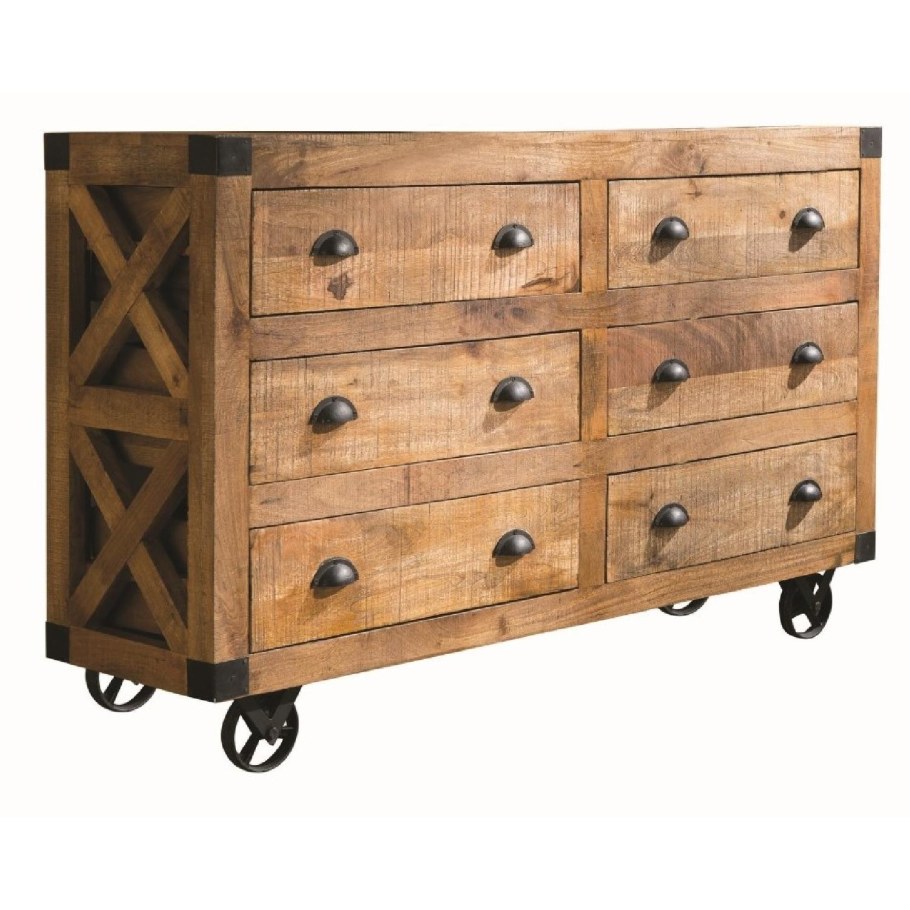 Стеллаж комод в стиле рустик