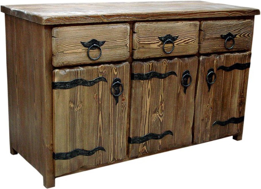 Брашированная мебель из сосны под старину