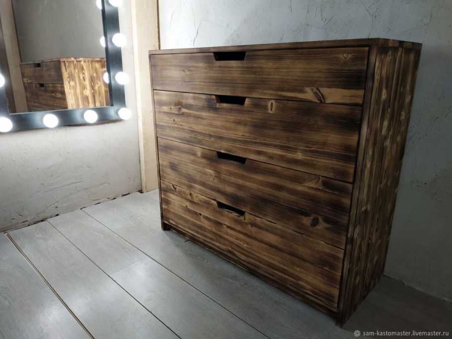Комод из массива лофт