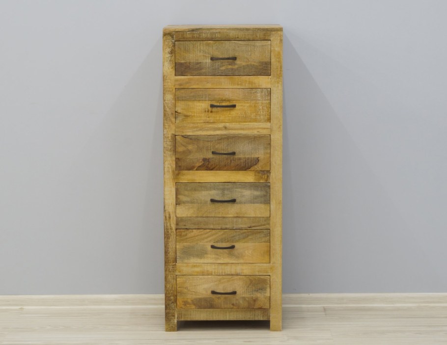 Узкий комод лофт из массива