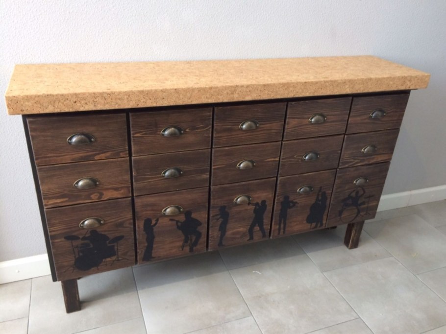 Комоды лофт из дерева