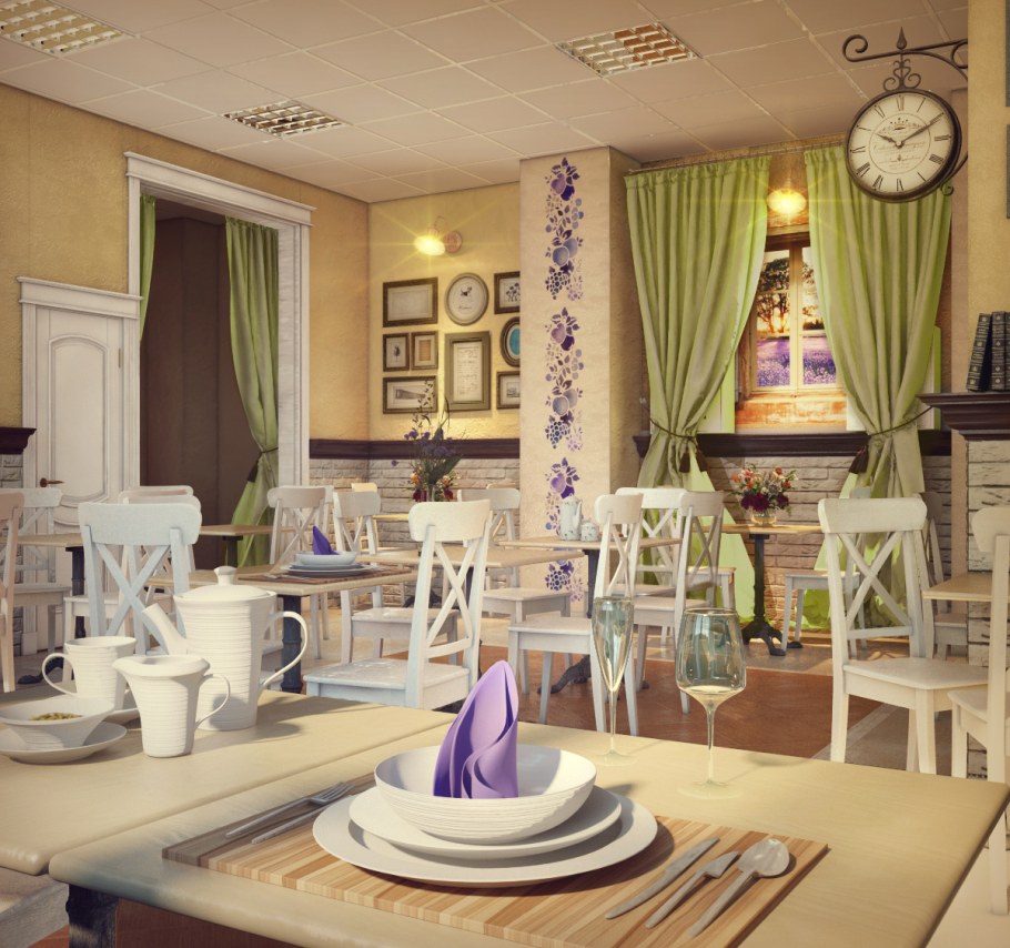Кафе в стиле Прованс