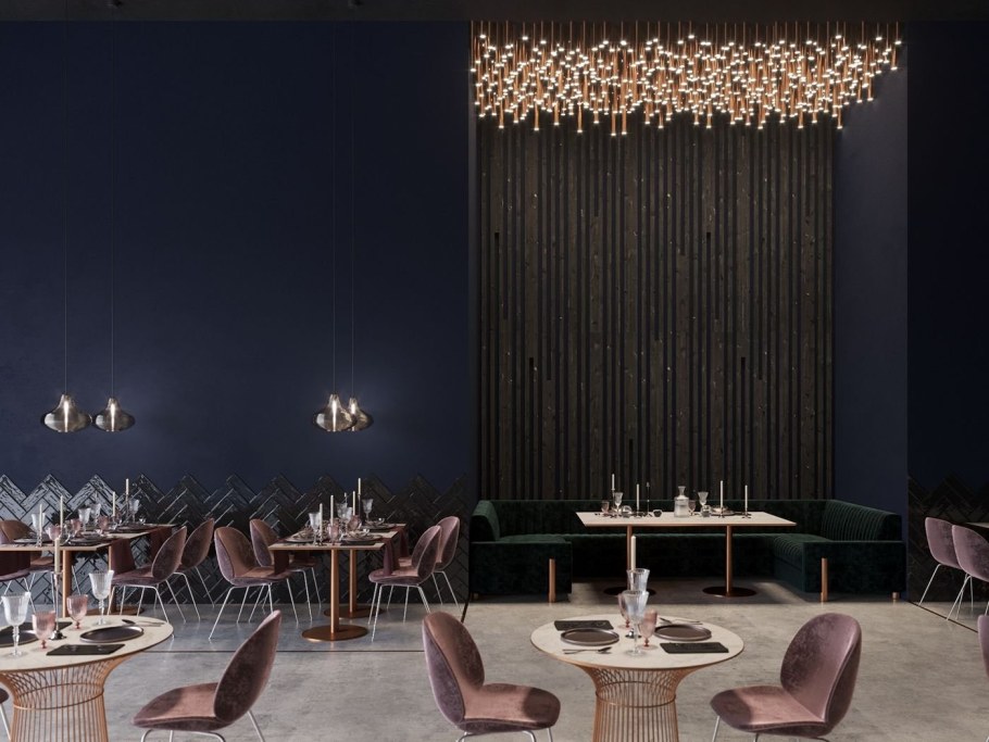 Кафе в темных тонах