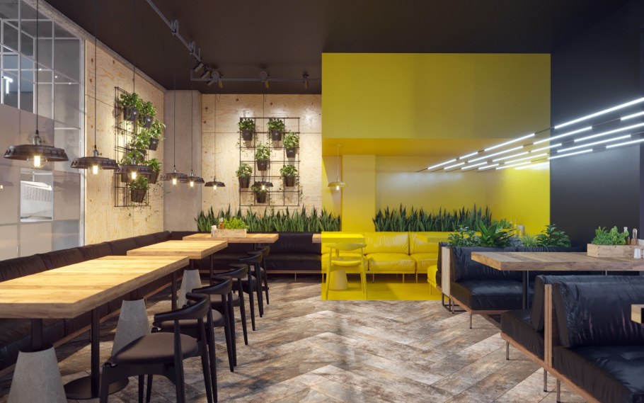 Кафе интерьер бехайнс