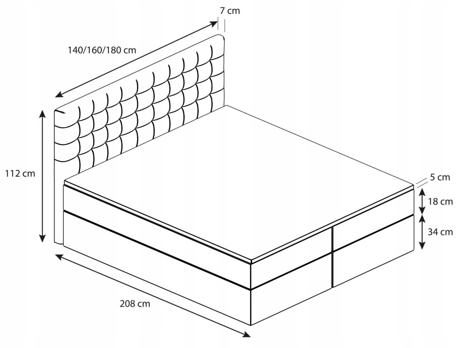 Кровать Everest Токио МКЛП 200x220 см
