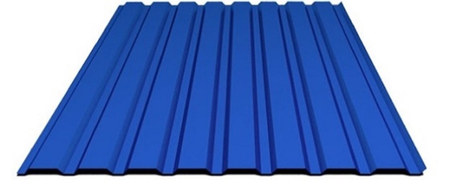 Профнастил с8 1,2х2 м 0,33 мм синий RAL 5005