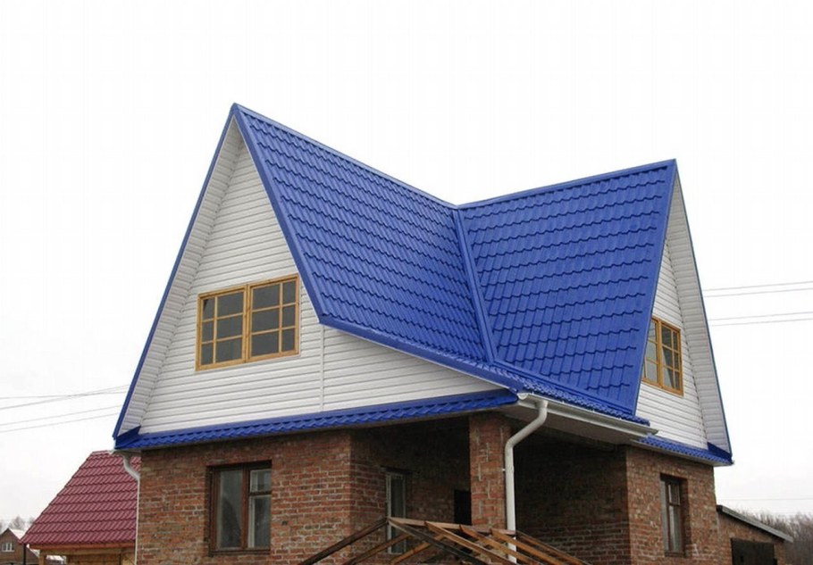 Металлочерепица Монтеррей RAL 5002 ультрамарин