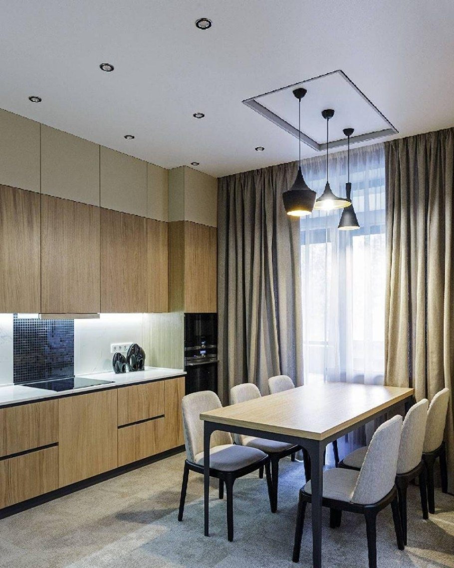 Натяжные потолки накухни