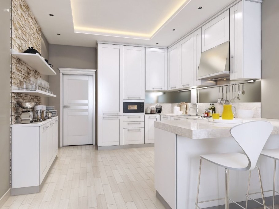 Белая кухня Неоклассика Slotex 2340