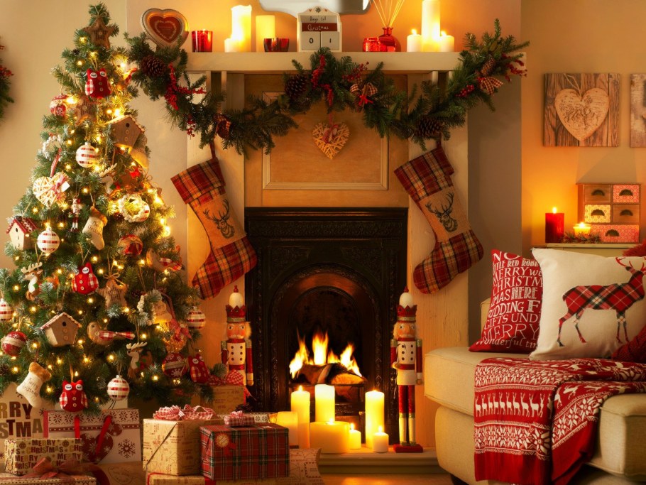 Новый год камин