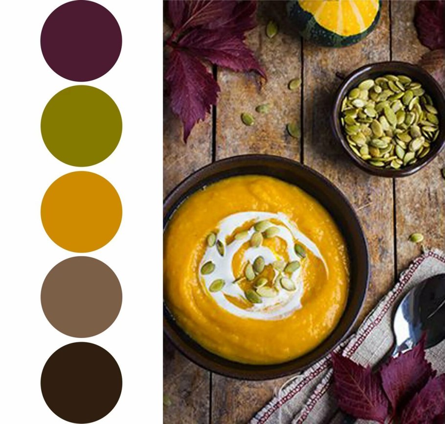 Цветовая палитра горчичный