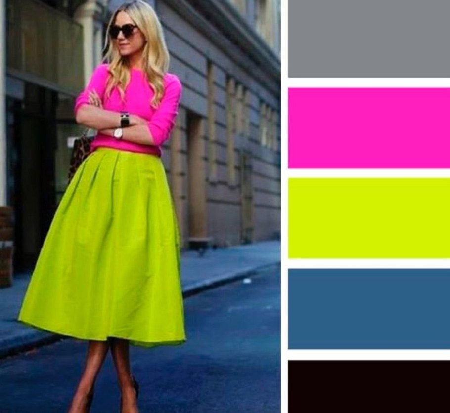 Яркие тона одежды