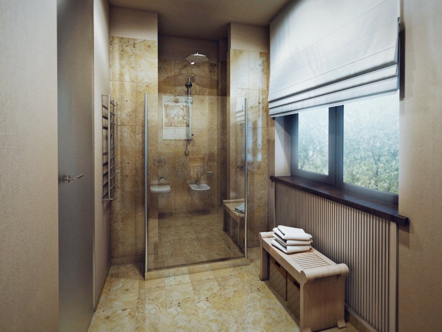 Душевая комната в частном доме