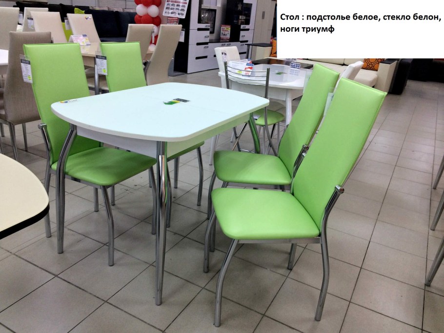 Фисташковые стулья на кухню