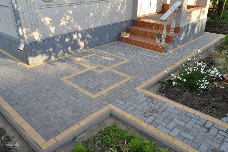 Укладка брусчатки