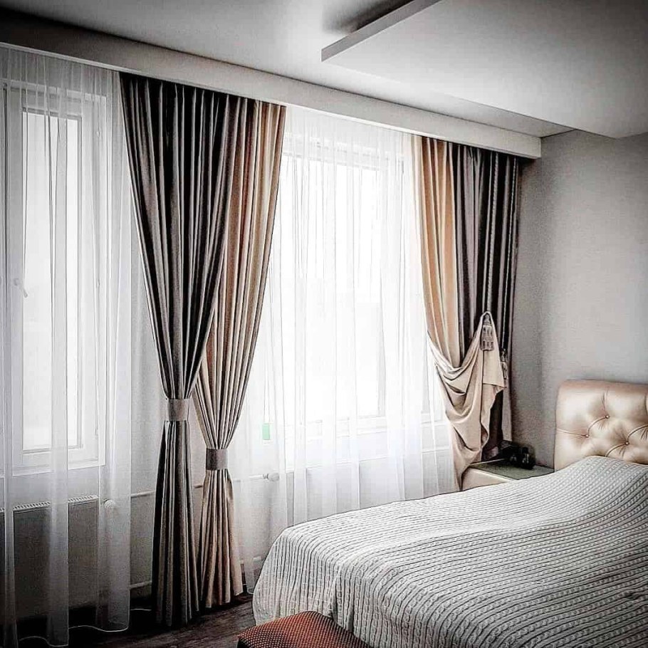 Дизайнерские шторы для спальни