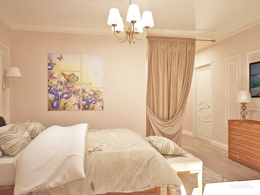 Обои пастельных тонов для спальни