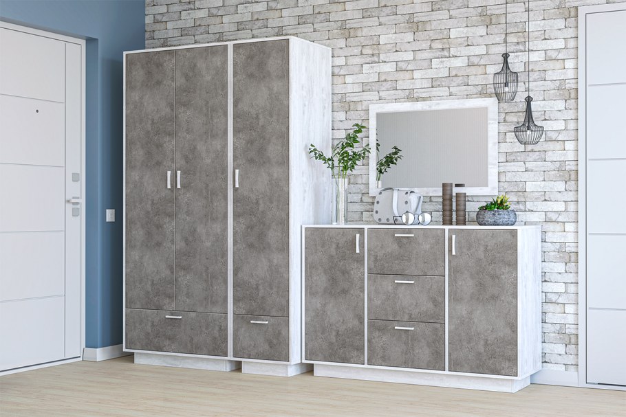 МСП 1 шкаф трехстворчатый дуб золотой