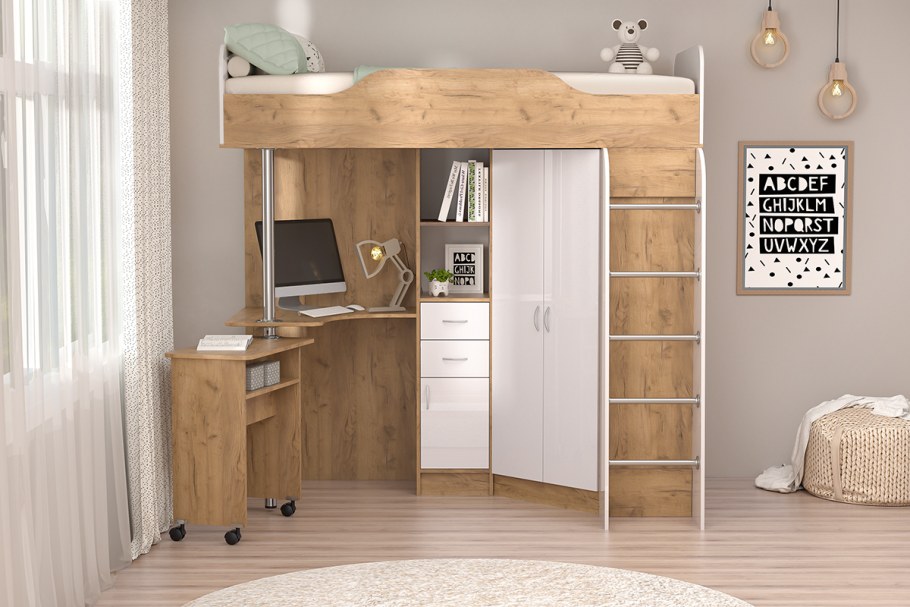 Шкаф платяной двухстворчатый лофт