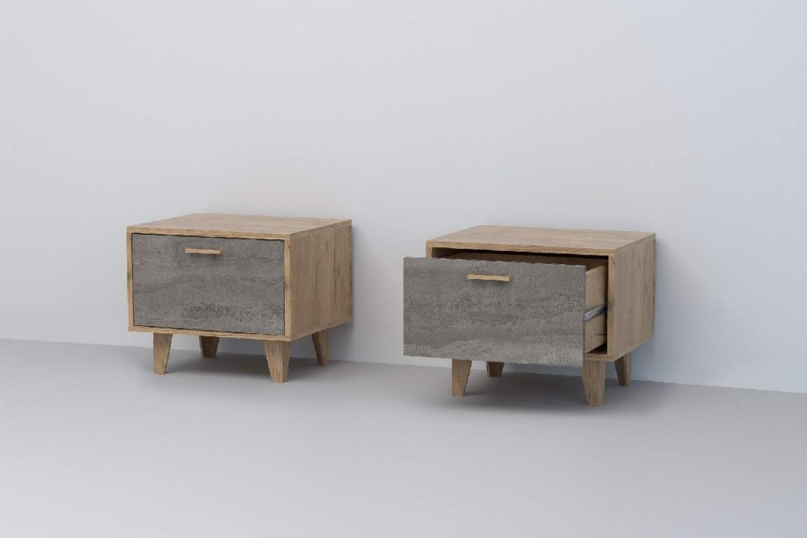 Стол письменный дуб крафт золотой камень темный