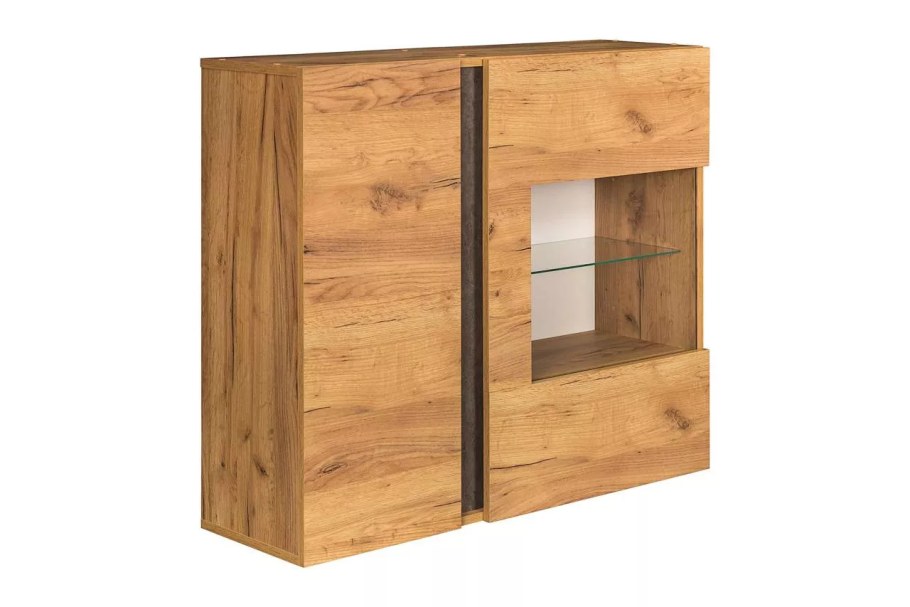 Дуб крафт золотой белый глянец