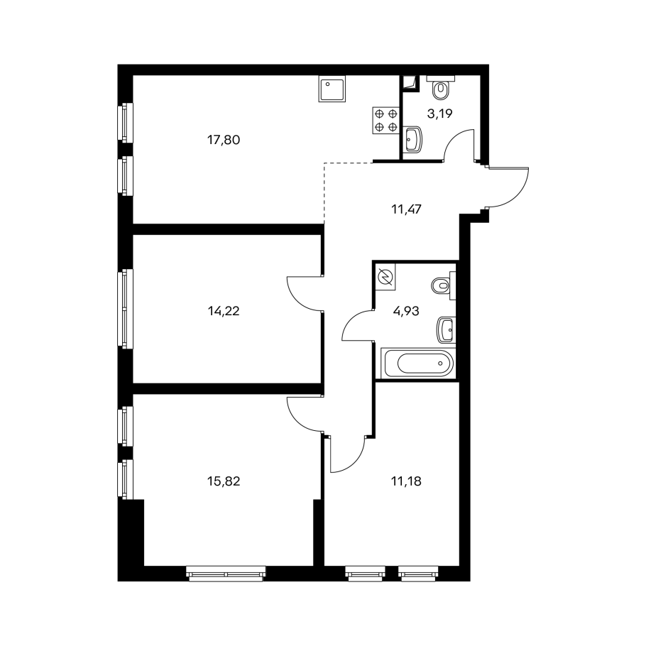 ЖК Измайловский 11 планировки