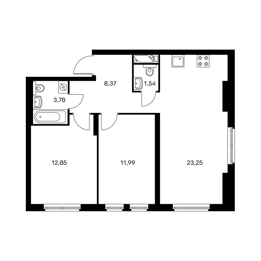 ЖК Измайловский 11 план секций