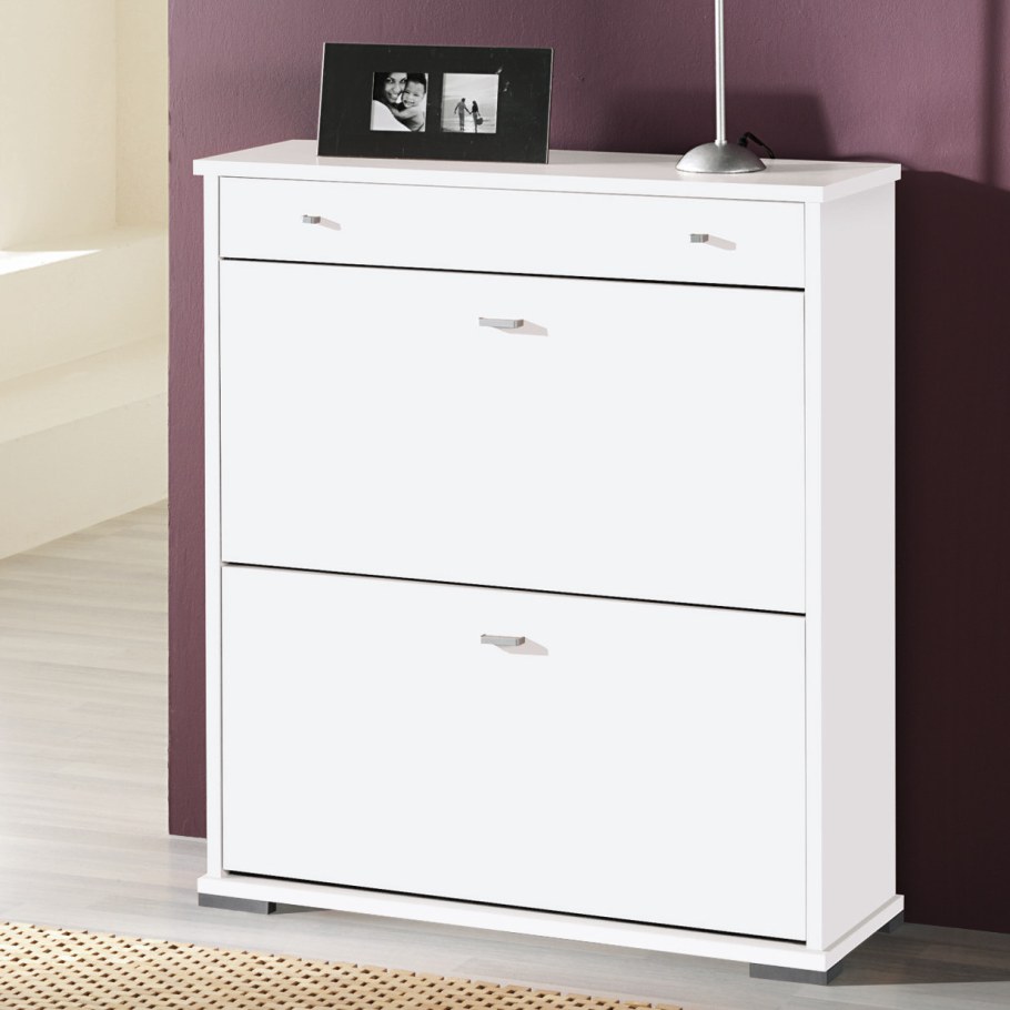 Тумба для обуви Бари 60 белый глянец