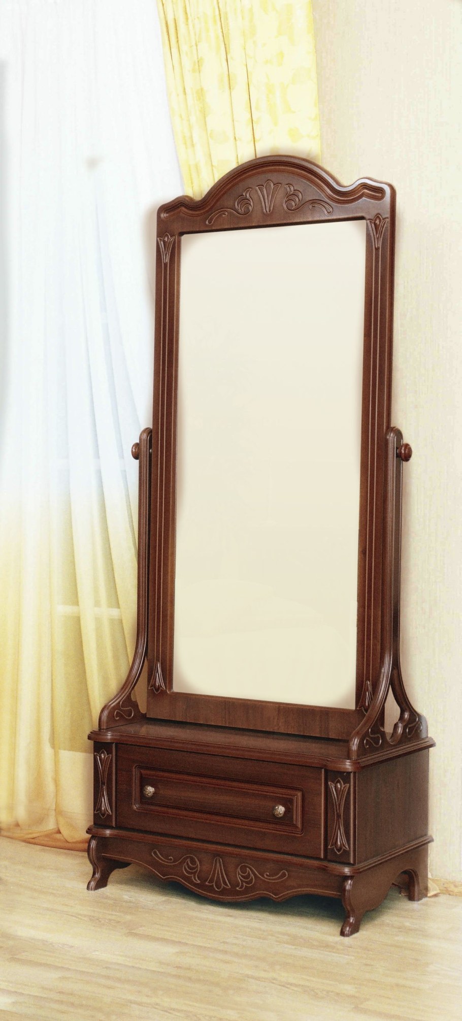 Зеркало трюмо напольное МДФ 4 Тамбовмебель